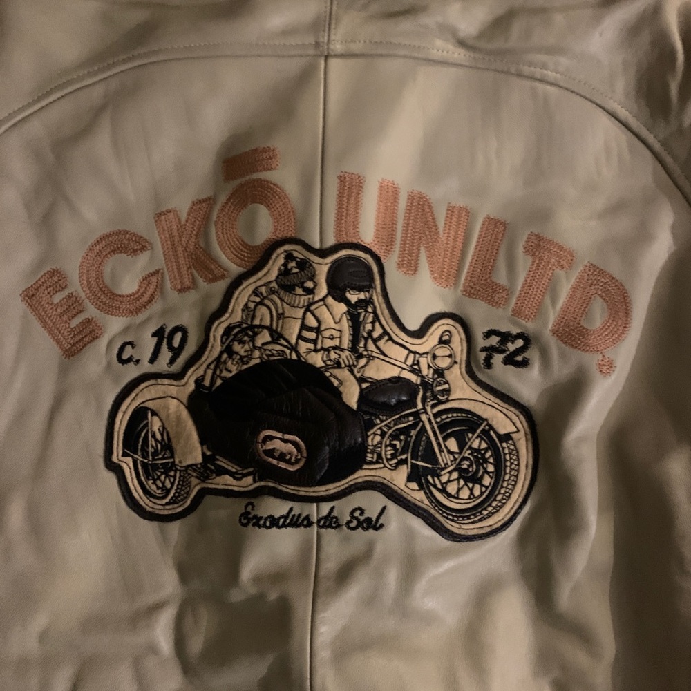 Marc Ecko Leather Varsity Jacket - image 7